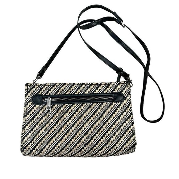 Patricia Nash Woven Straw Leather Crossbody Purse - Picture 1 of 11
